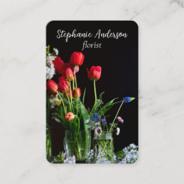 Tarjeta De Visita Florista Elegante