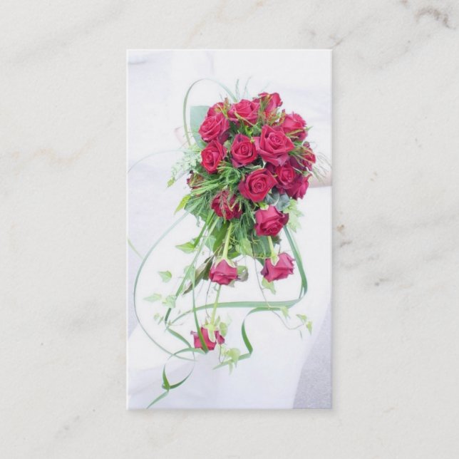 Tarjeta De Visita Florista/floristería (Anverso)