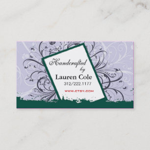 Tarjeta De Visita Florista Handcrafted por los artes de encargo