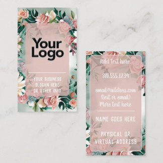 Tarjeta De Visita Florista Jardinero Artista Paisajista Floral Paste
