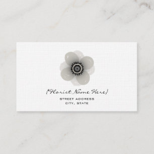 Tarjeta De Visita Florista/tarjeta de visita floral del diseñador -