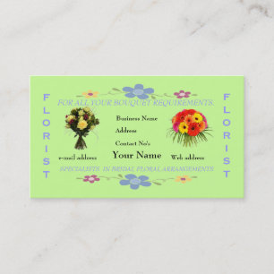 Tarjeta De Visita Floristas