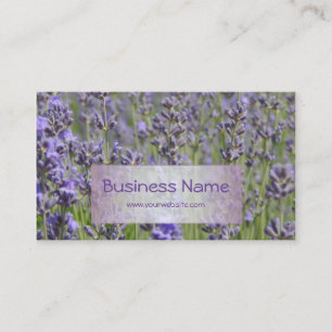 Tarjeta De Visita Floristería - campos de la lavanda