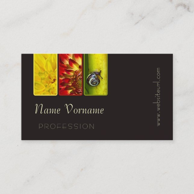 Tarjeta De Visita Flower (Anverso)