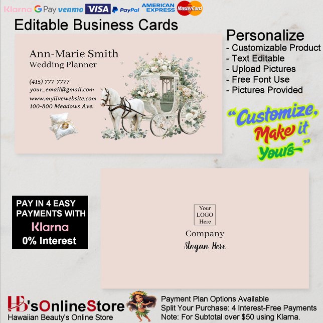 Tarjeta De Visita Flower Chariot Ring Bearer Pillow Wedding Marriage (Flower Chariot Ring Bearer Pillow Wedding Marriage Business Card.)