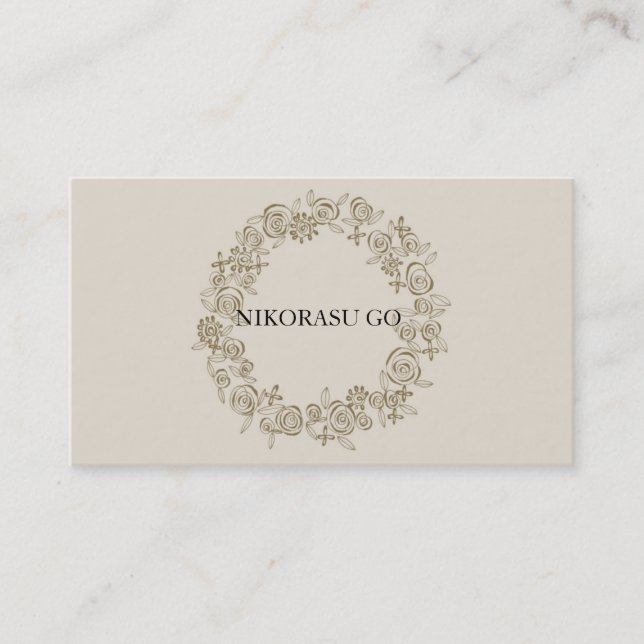 TARJETA DE VISITA FLOWER DESIGNER (Anverso)