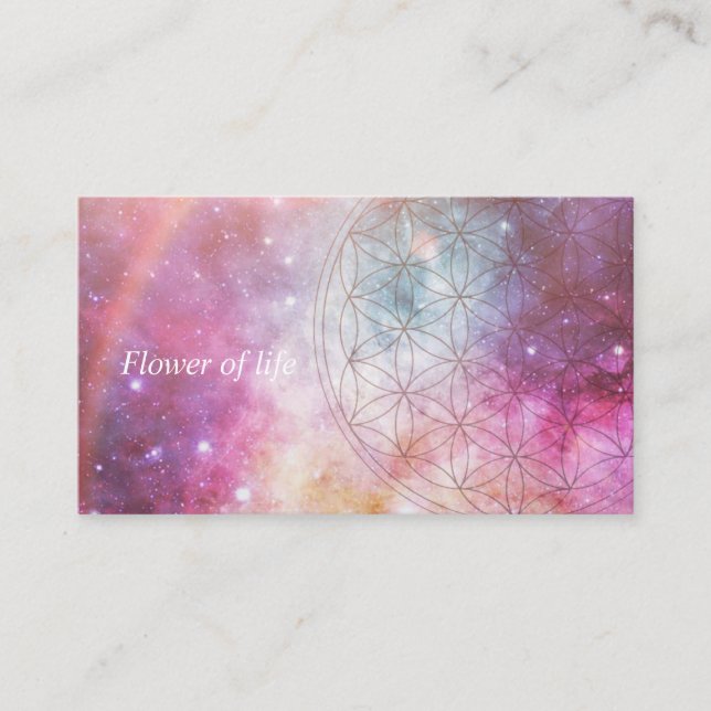 Tarjeta De Visita Flower of life (Anverso)