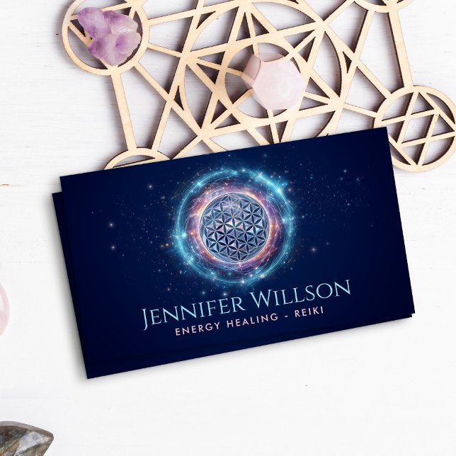 Tarjeta De Visita Flower of life Ornament - Cosmic Energy Flow (Subido por el creador)