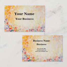 Tarjeta De Visita Flower Oilpainting