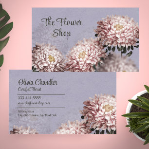 Tarjeta De Visita Flower Shop Florist Professional Business Card