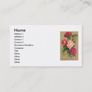 Tarjeta de visita Floweres