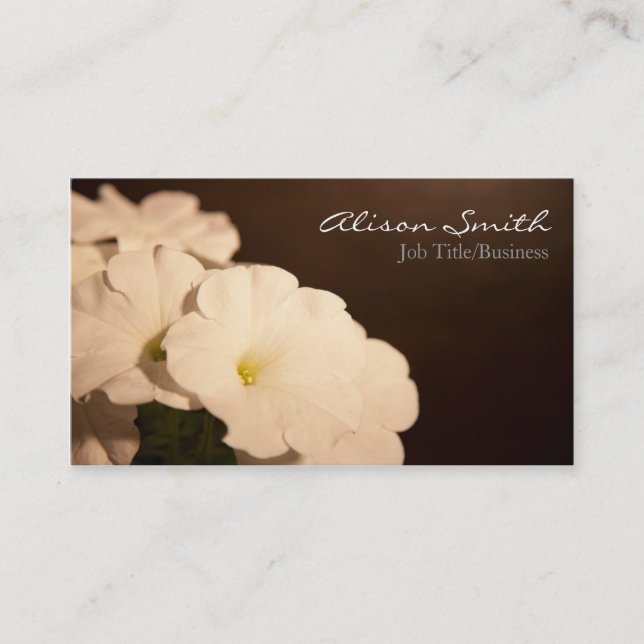 Tarjeta De Visita Flowers Business Card (Anverso)