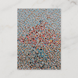 Tarjeta De Visita Flujo de mosaico Azure abstracto patrón texturizad