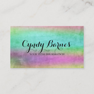 Tarjeta De Visita Flujos de acuarela