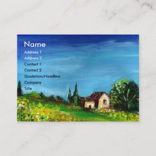 TARJETA DE VISITA FLUJOS Y CAMPO EN TUSCANIA-ITALIA