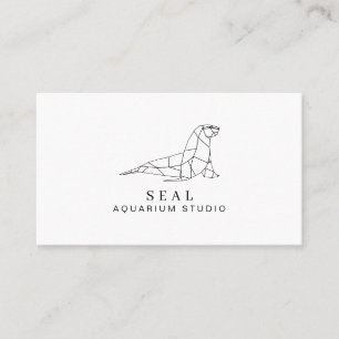Tarjeta De Visita Foca de Acuario