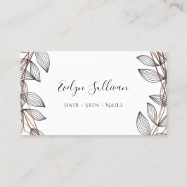 Tarjeta De Visita Foliage Frame Business Card
