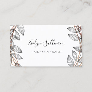 Tarjeta De Visita Foliage Frame Business Card