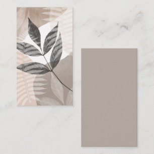 Tarjeta De Visita Foliage moderno