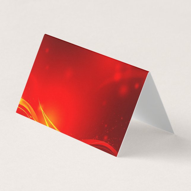 Tarjeta De Visita fondo abstracto rojo (Anverso)
