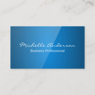 Tarjeta De Visita Fondo azul brillante