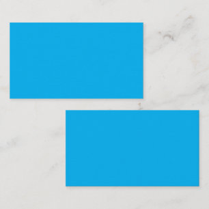 Tarjeta De Visita Fondo azul cian sólido