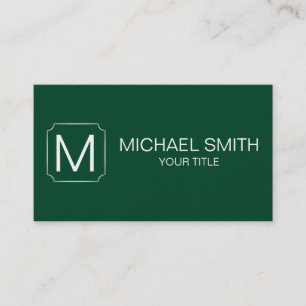 Tarjeta De Visita Fondo británico de color verde