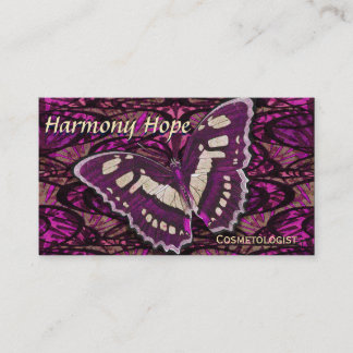 Tarjeta De Visita Fondo caprichoso de la mariposa