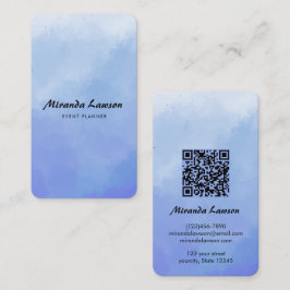 Tarjeta De Visita Fondo de acuarela