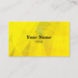 Tarjeta De Visita Fondo de arte amarillo