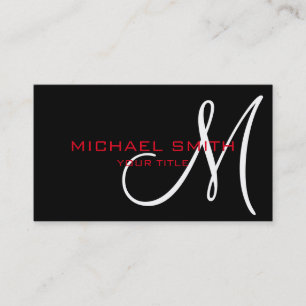 Tarjeta De Visita Fondo de color negro