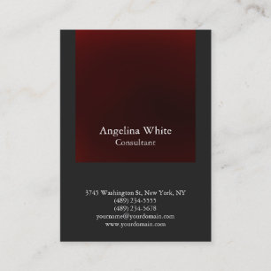 Tarjeta De Visita Fondo de color rojo profesional