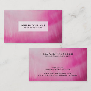 Tarjeta De Visita Fondo de colores fluidos modernos rosa profundo