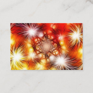Tarjeta De Visita Fondo de estrellas de fuegos artificiales abstract