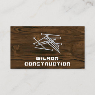 Tarjeta De Visita Fondo de Goma de Madera   Pila de uñas