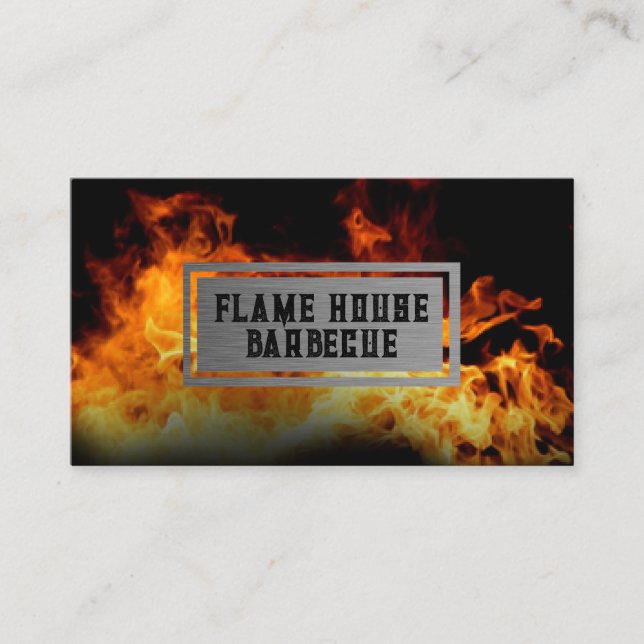 Tarjeta De Visita Fondo de incendio (Anverso)
