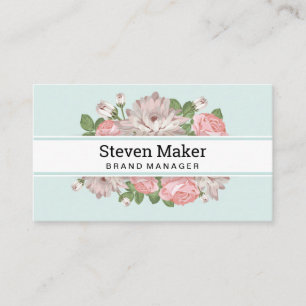 Tarjeta De Visita Fondo de la flor