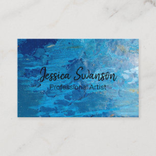 Tarjeta De Visita Fondo de la ilustración de textura azul