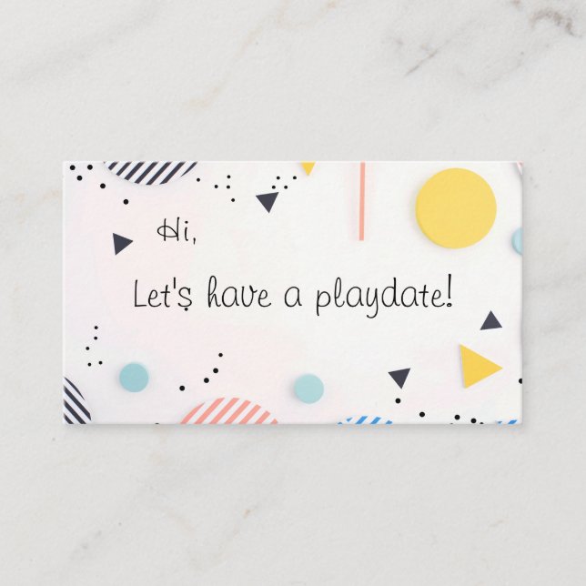 Tarjeta De Visita Fondo de las rayas en círculos con espacio de copi (Anverso)