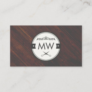 Tarjeta De Visita Fondo de madera
