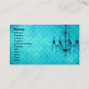 Tarjeta De Visita Fondo de pantalla Grunge Candelier Aqua