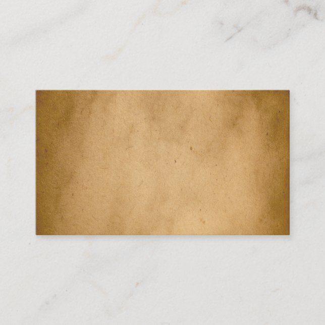 Tarjeta De Visita Fondo de papel amarillo del pergamino de Brown del (Anverso)
