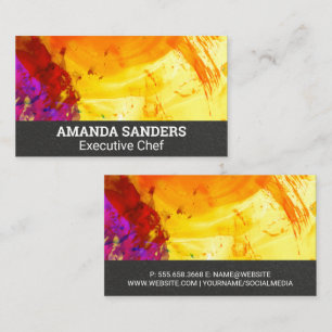 Tarjeta De Visita Fondo de pintura artística