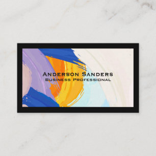 Tarjeta De Visita Fondo de pinturas artísticas