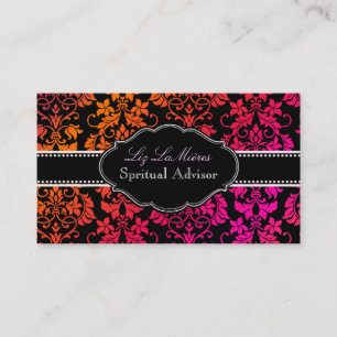Tarjeta De Visita Fondo de PixDezines Tanza Damask/DIY