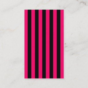 Tarjeta De Visita Fondo de rayas rosa y negro