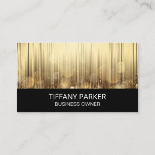 Tarjeta De Visita Fondo de resumen de oro   Bokeh
