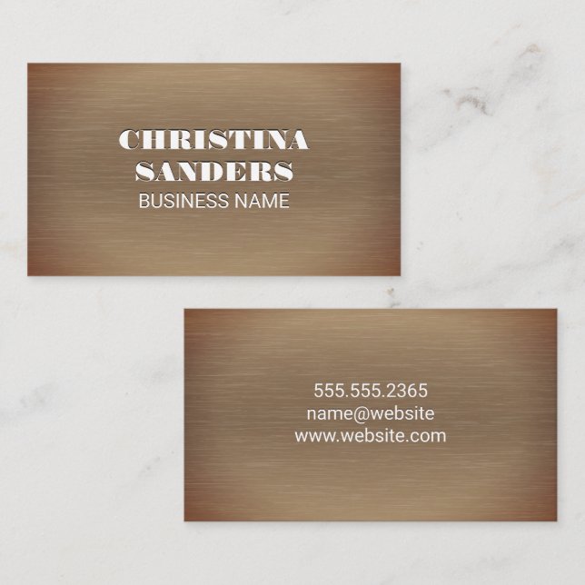 Tarjeta De Visita Fondo de textura | Simple (Anverso / Reverso)