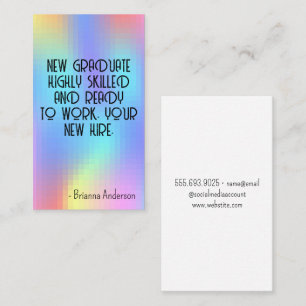 Tarjeta De Visita Fondo del arco iris de píxeles