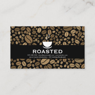 Tarjeta De Visita Fondo del café